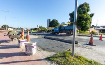 Prefeitura de Cuiabá inicia construção de faixas elevadas na Av. Parque do Barbado