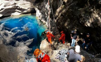 Bombeiros apoiam pesquisa para mapear sistema de cavernas submersas em Nobres