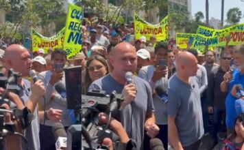 Abilio começa semana com protesto de moradores do Contorno Leste