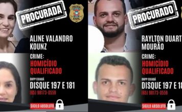 Polícia divulga cartazes e intensifica buscas por casal suspeito de matar personal
