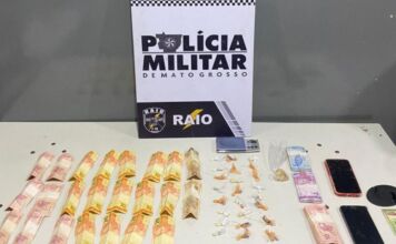 Dupla é presa com 25 porções de cocaína em casa em VG