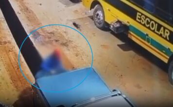 Vídeo flagra servidor furtando pneus de ônibus; homem foi preso