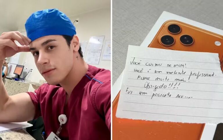 Image de capa - Após bom atendimento, enfermeiro recebe iPhone de paciente misterioso
