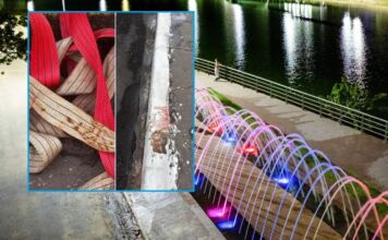 Trabalhador fica ferido após queda no Parque das Águas durante instalação de tendas para aniversário da cidade